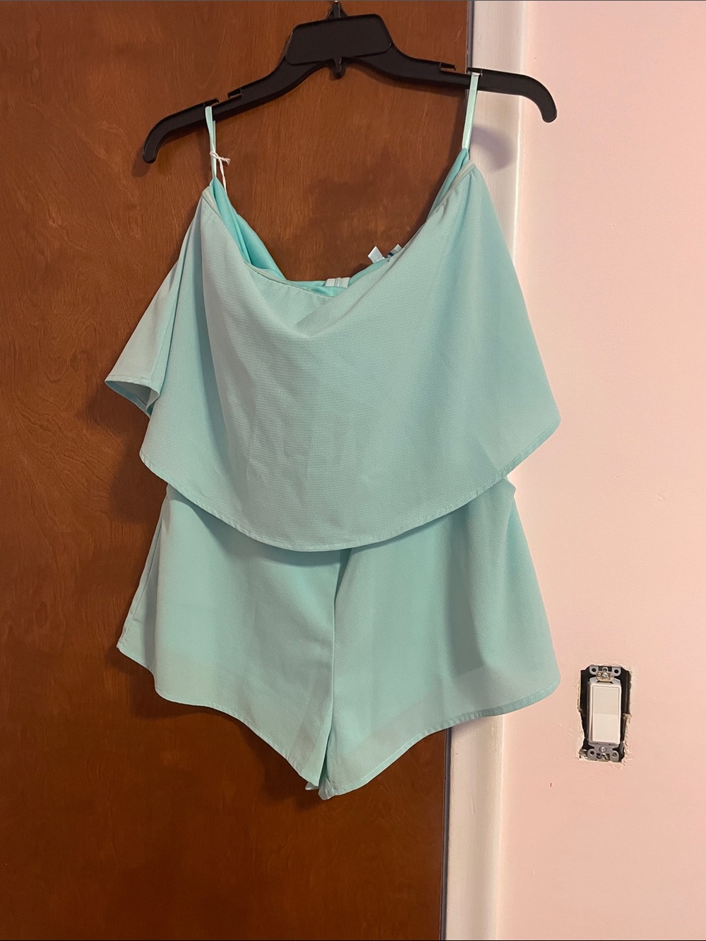Lightweight strapless romper
